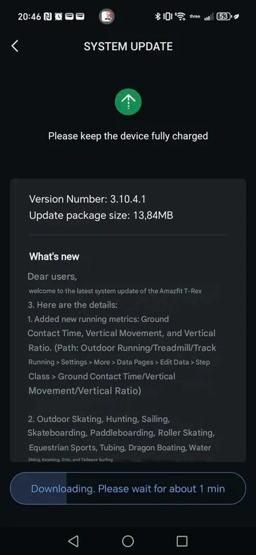 Amazfit T-Rex 3 Update: New Running Dynamics & Keyboard Layouts