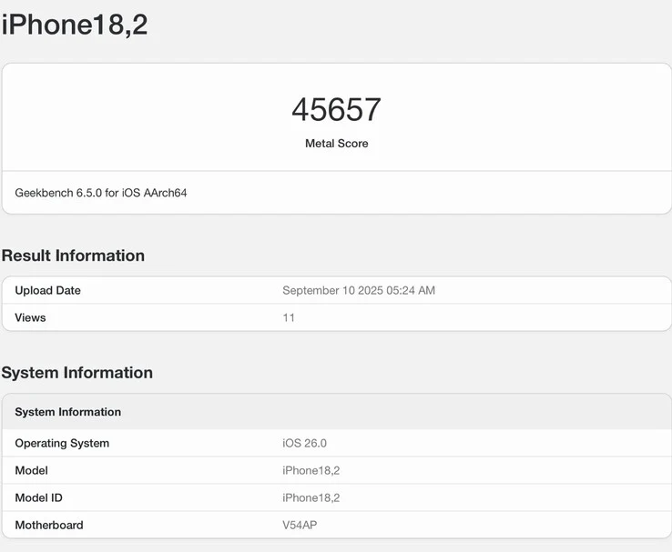 Apple A19 Pro GPU Leaked Benchmark Rivals M Series Chip Performance