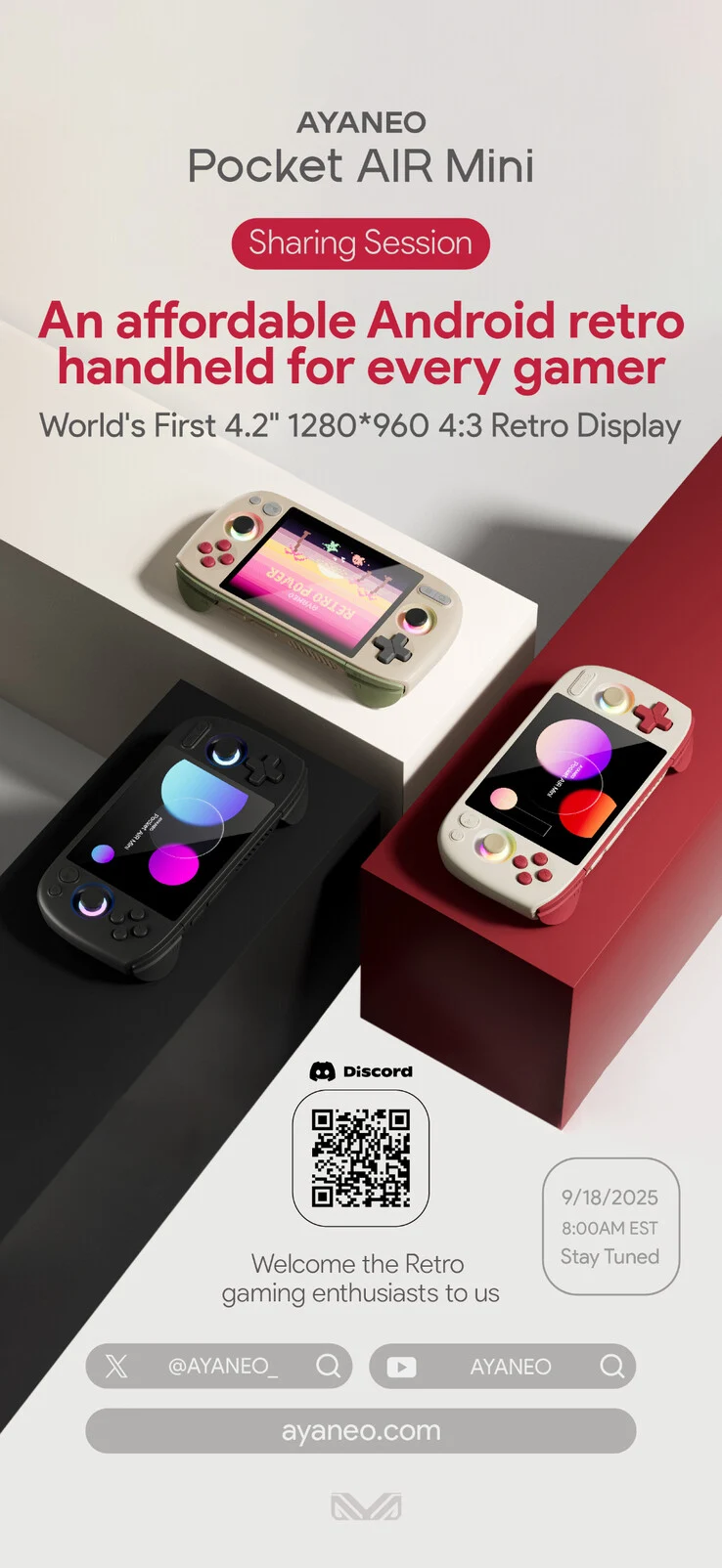 Ayaneo Pocket AIR Mini Launch Event to Compete with Anbernic RG476H