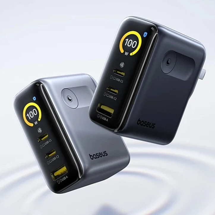 Baseus 100W Fast Charger with Digital Display Now Available