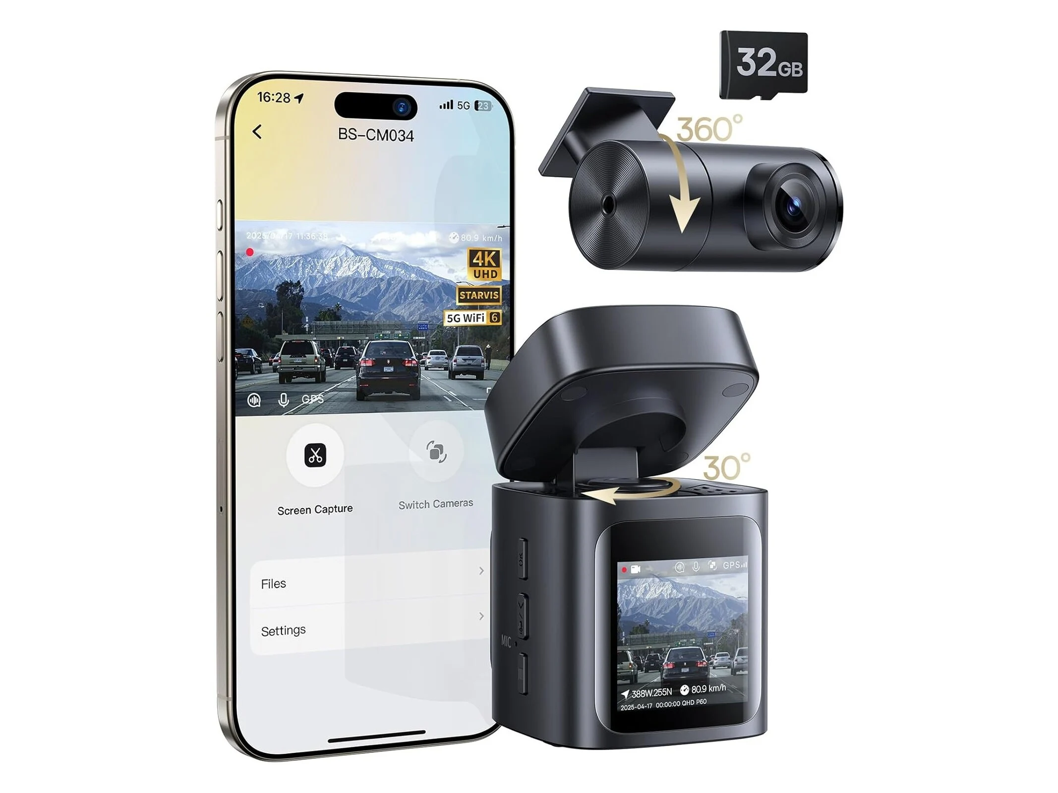 Baseus PrimeTrip VD1 Pro Dash Cam with GPS and No-Wire Parking