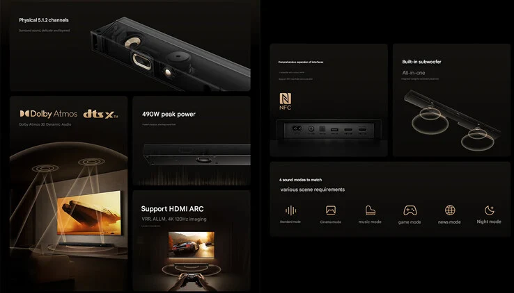 Xiaomi Unveils New 5.1.2-Channel TV Speaker with Subwoofer