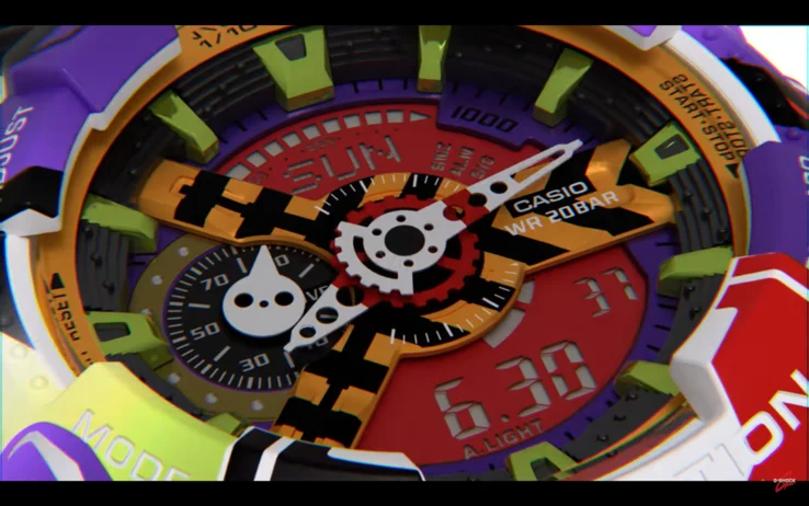 Casio G-Shock x Evangelion GA-110EVA30-7A Watch Launches