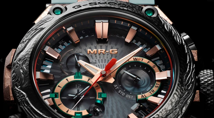 High-Res Images of Casio G-Shock MRG-B2000KT-3A Bezel Detail
