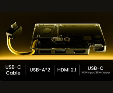 Sharge Disk Pro: Active Cooling PSSD with Hub, Up to 4TB, $139
