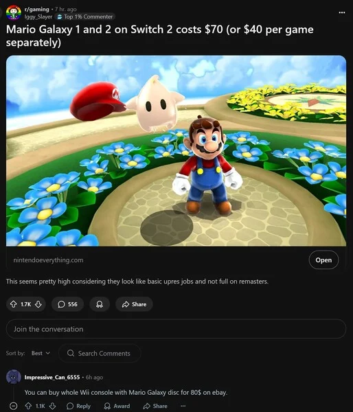 Gamers React to High Prices of Switch 2 Games and DLC at Nintendo Direct
