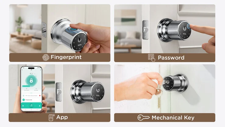 TCL Launches K1 Smart Door Knob with AI Fingerprint Unlocking