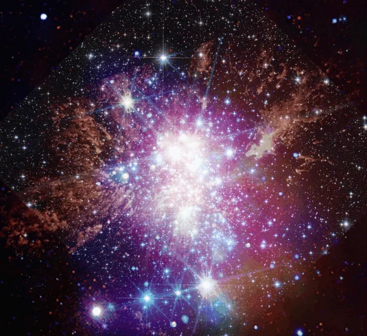 Scientists Use 3 Telescopes to Capture Stunning Westerlund 1 Image