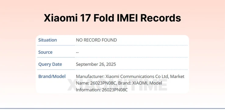 Xiaomi 17 Fold: Major Name Change Ahead of 2026 Launch