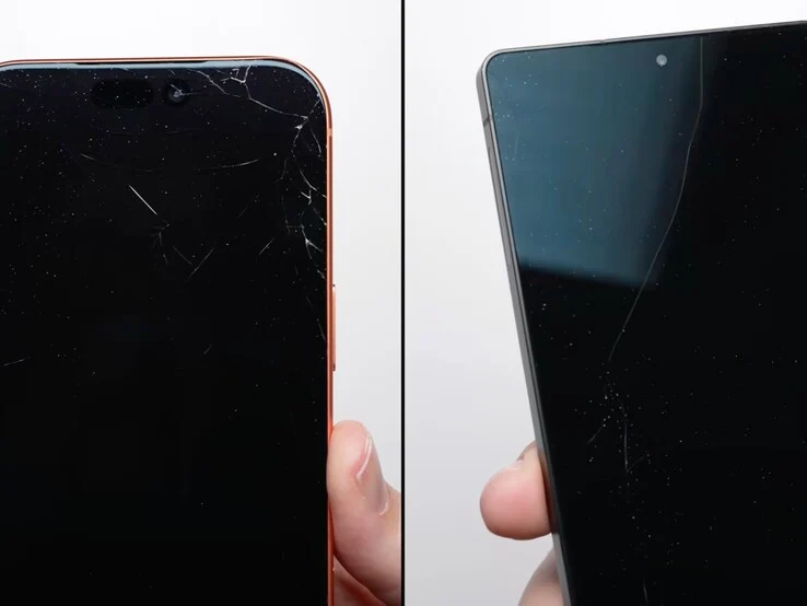 iPhone 17 Pro Max vs Galaxy S25 Ultra Drop Test Comparison