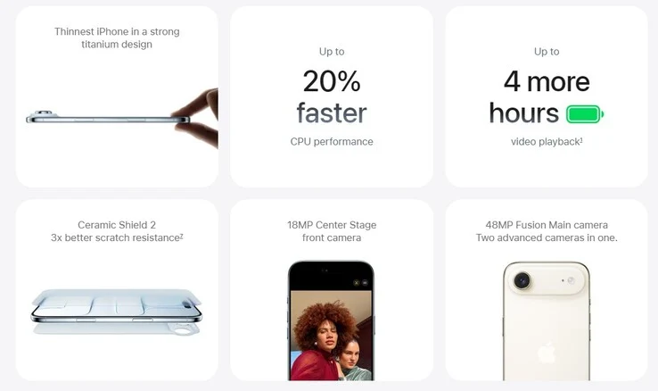 iPhone Air Battery Life Praised for No SIM Card Slot Impact