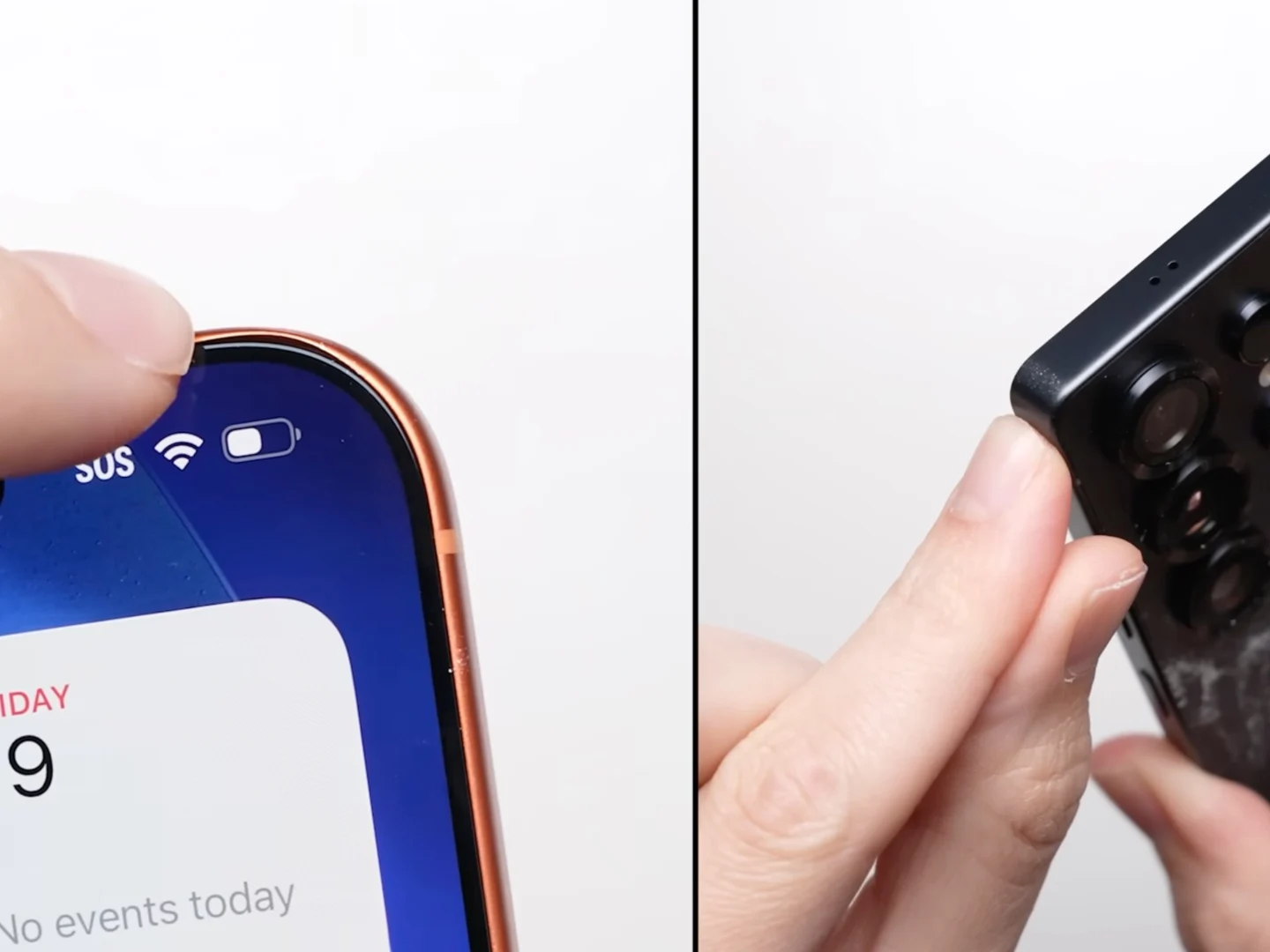 iPhone 17 Pro Max vs Galaxy S25 Ultra Drop Test Comparison