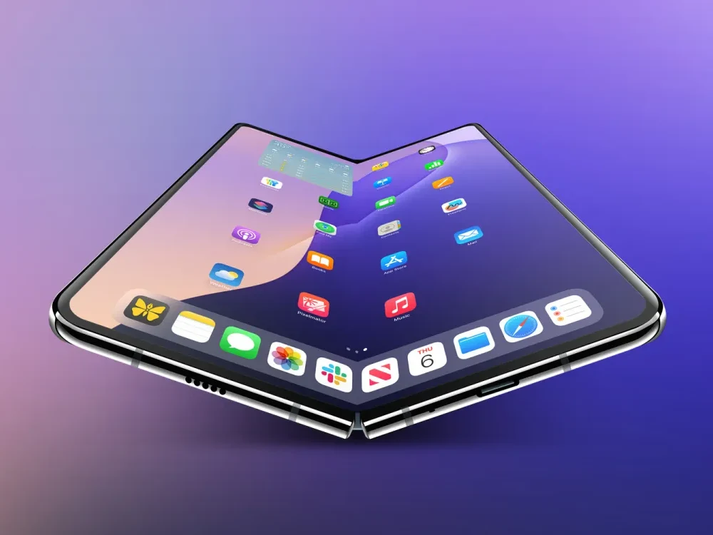Foldable iPhone Design: Two iPhone Airs Stuck Together?
