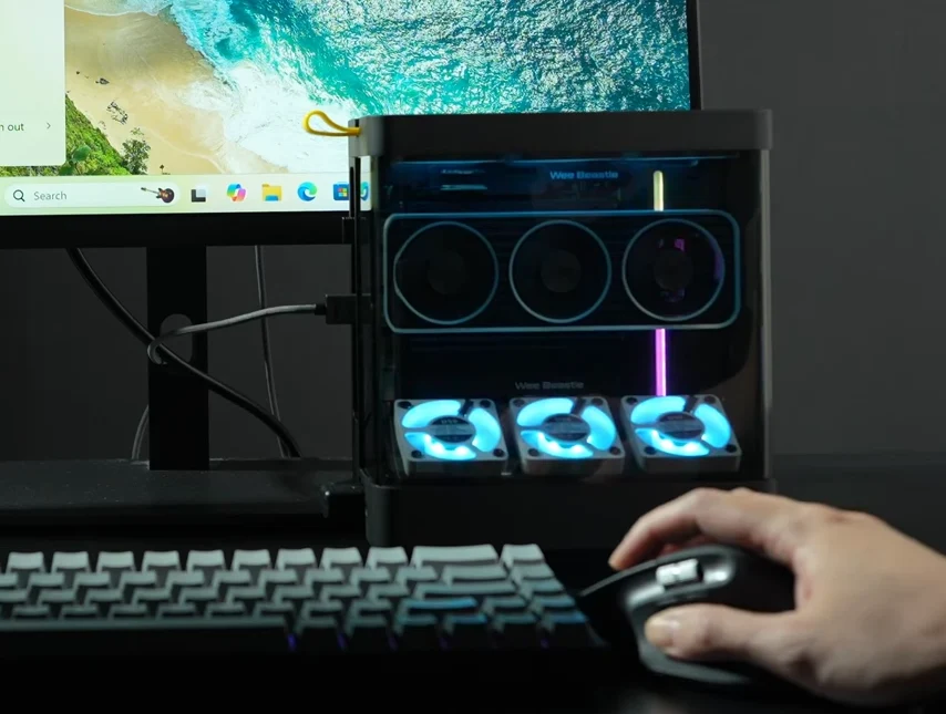 Wee Beastie SFF PC with MXM RTX 4070: Affordable AMD Strix Halo Alternative
