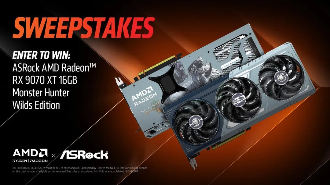 Win 5 Monster Hunter Wilds Radeon RX 9070XT GPUs in AMD Giveaway