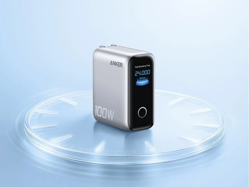 Anker Unveils 3-Port 100W Charger with Digital Display