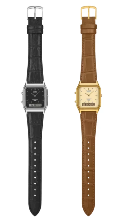 New Casio AQ-230 Hybrid Watches with Leather Straps Launching