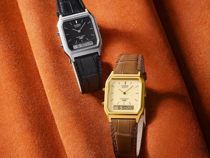 New Casio AQ-230 Hybrid Watches with Leather Straps Launching