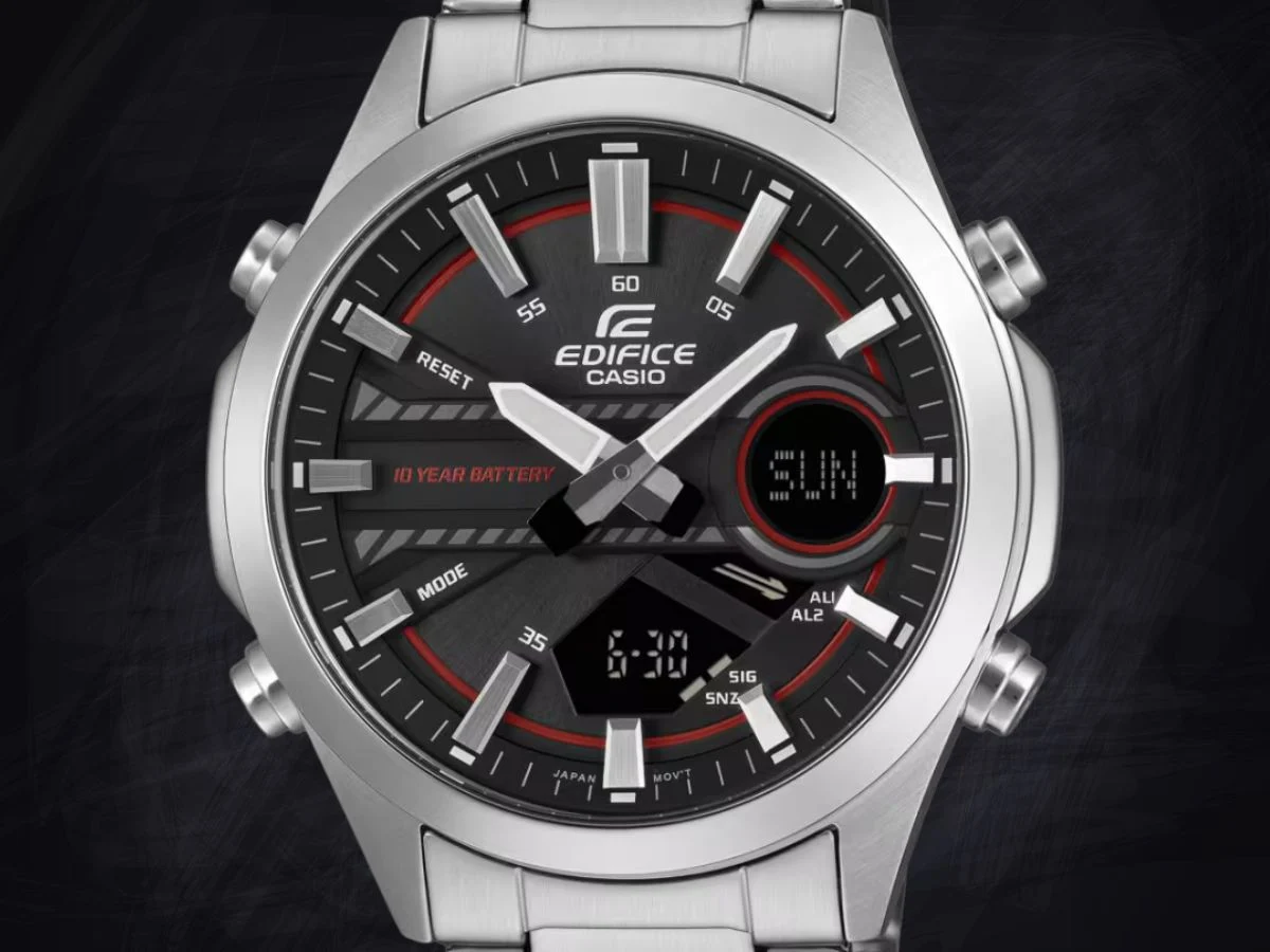 New Casio Edifice Hybrid Watch with Metal Bezel and Telememo