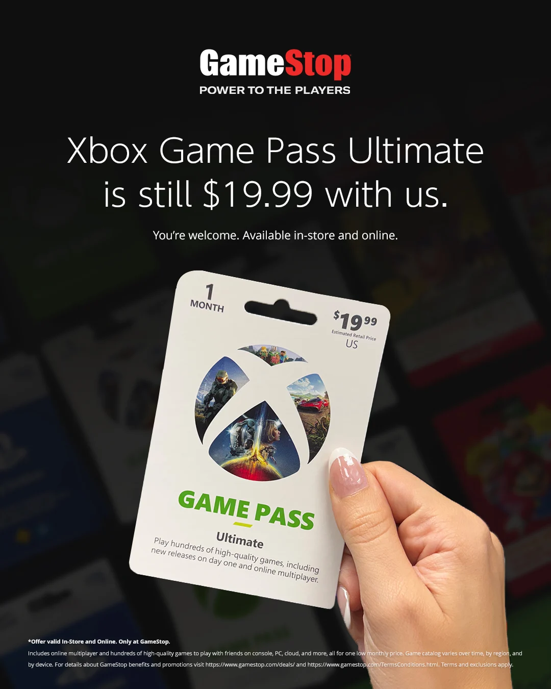 GameStop Mocks Microsoft as Game Pass Price Hits $30 Monthly