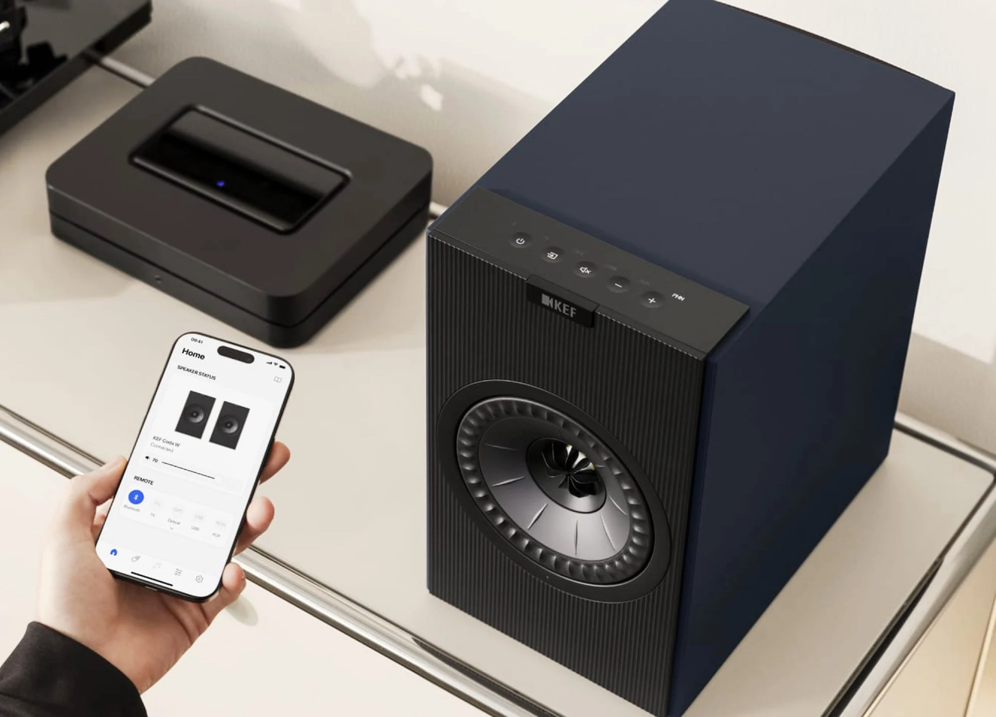 KEF Coda W Hi-Fi Speakers: Bluetooth aptX Lossless & Turntable Support