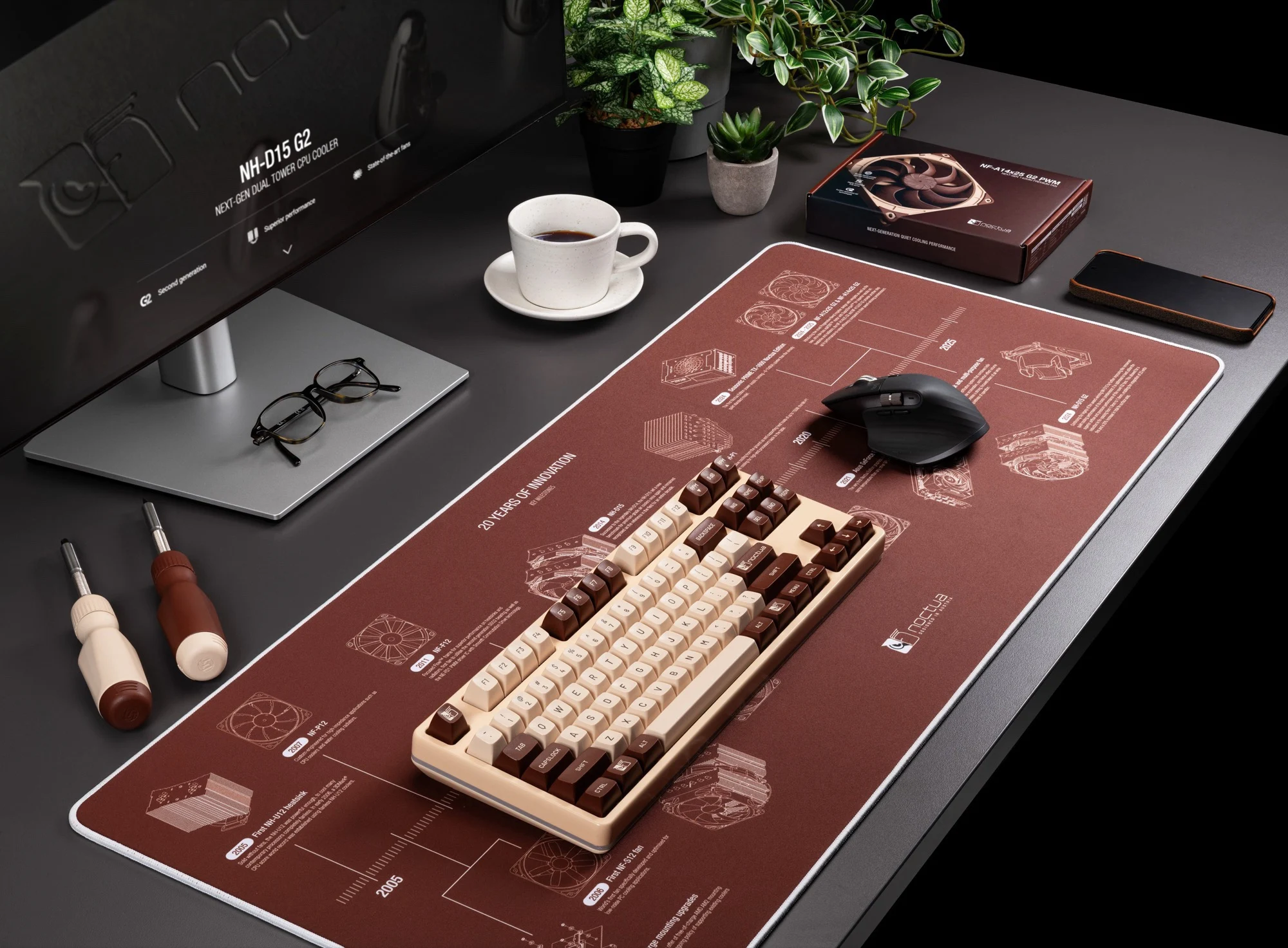 Noctua 20th Anniversary: NP-DM3 Desk Mat & New Website Launch