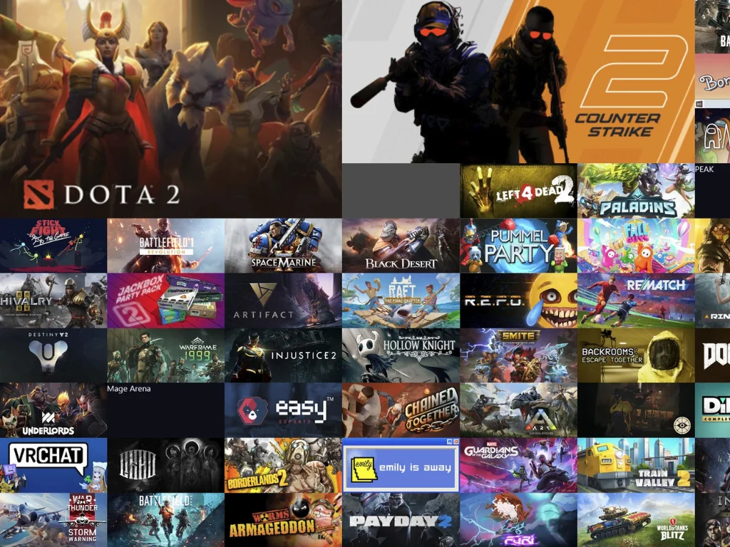Create a Playtime-Scaled Steam Library Collage with Web Tool
