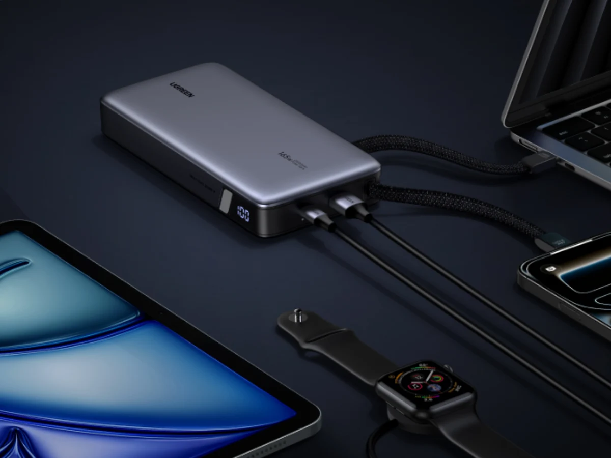 Ugreen Unveils 25000mAh Power Bank with Built-in Cables