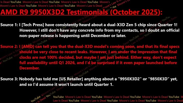 AMD Ryzen 9 9950X3D2 Release Date and Features Revealed