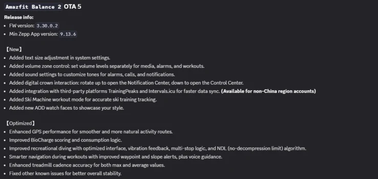 Amazfit Update: BioCharge Optimization & New Watch Faces