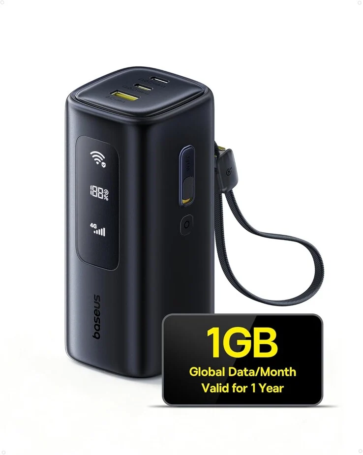 Baseus EnerGeek GX11 4G MiFi Power Bank with Integrated Cable