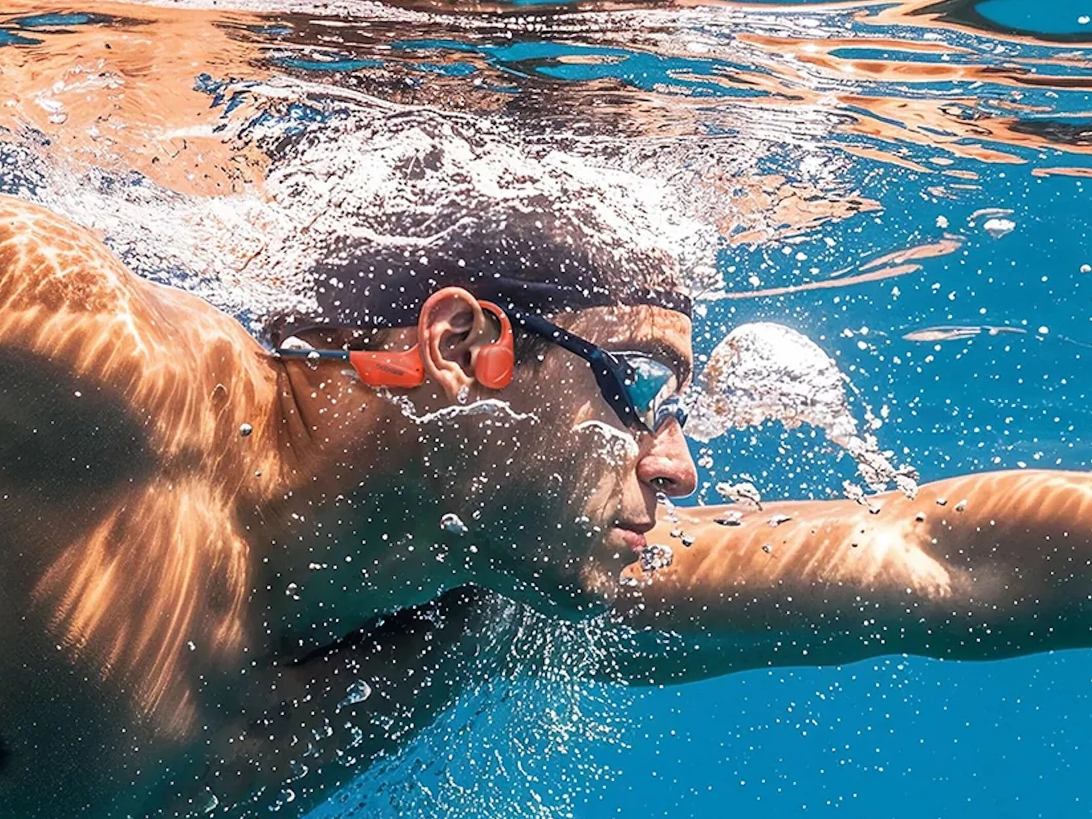 BoneBeat Swim Waterproof Headphones with Built-in MP3 Player