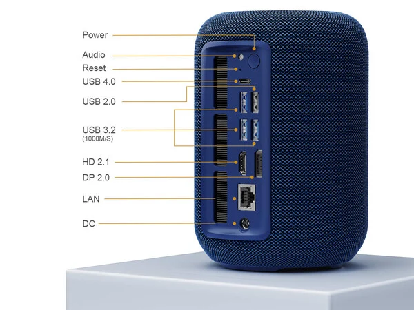 GTBox T1: New HomePod Lookalike with Radeon 780M and eGPU Support