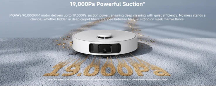Mova E40 Ultra: Powerful Cleaning Robot with 19,000 Pa Suction