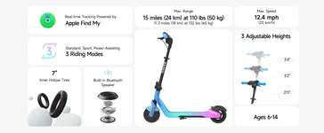 Navee K100 E-Scooter: Foldable Design & Apple Find My Support