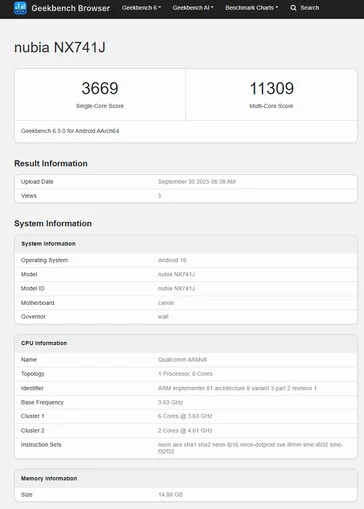 Nubia Z80 Ultra Beats Flagships in Benchmarks with Snapdragon 8 Gen 5