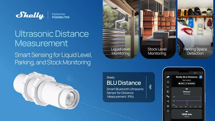 New Shelly BLU Distance Sensor for Smart Homes Coming Soon