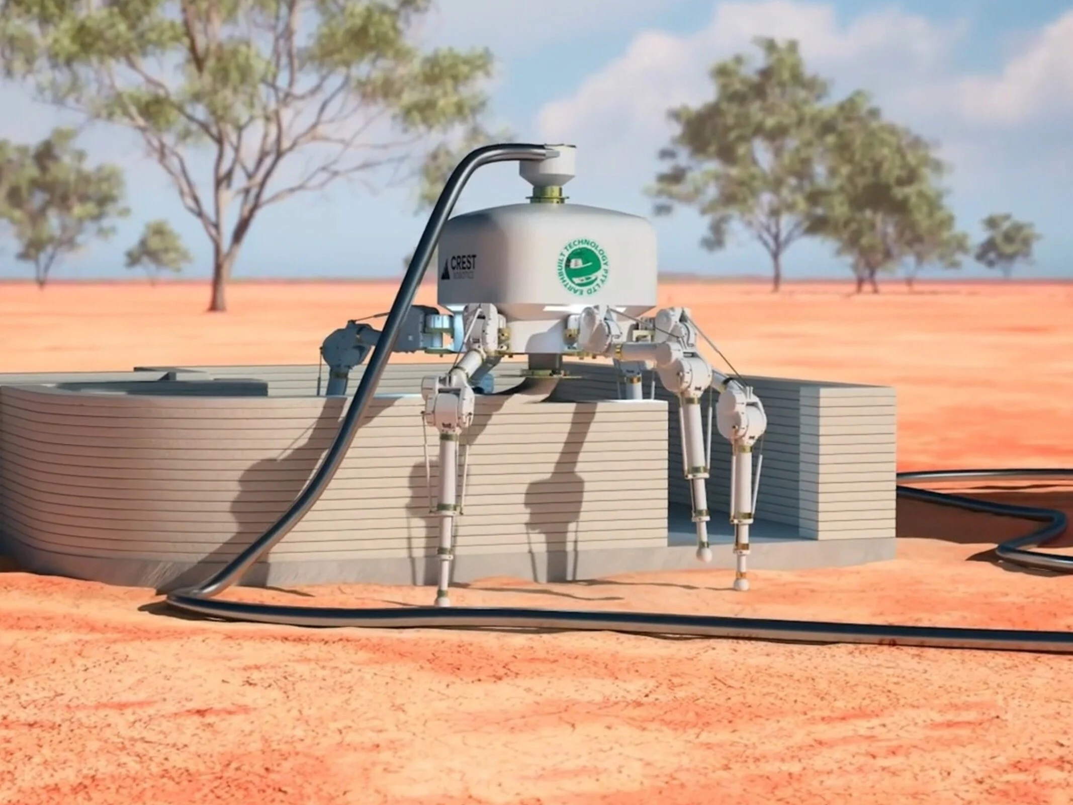 3D-Printing Homes in One Day: Spider Robot Tackles Housing Crisis
