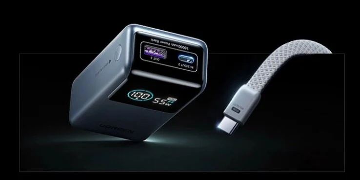 Ugreen Unveils Compact 55W Power Bank with Built-In Cable