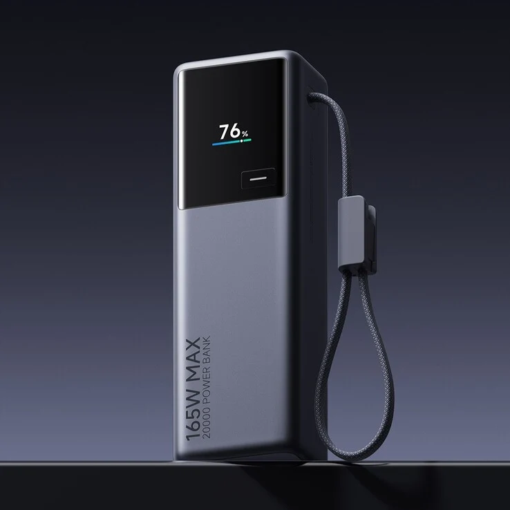 Xiaomi Unveils 20K 165W Power Bank with Built-in Cable