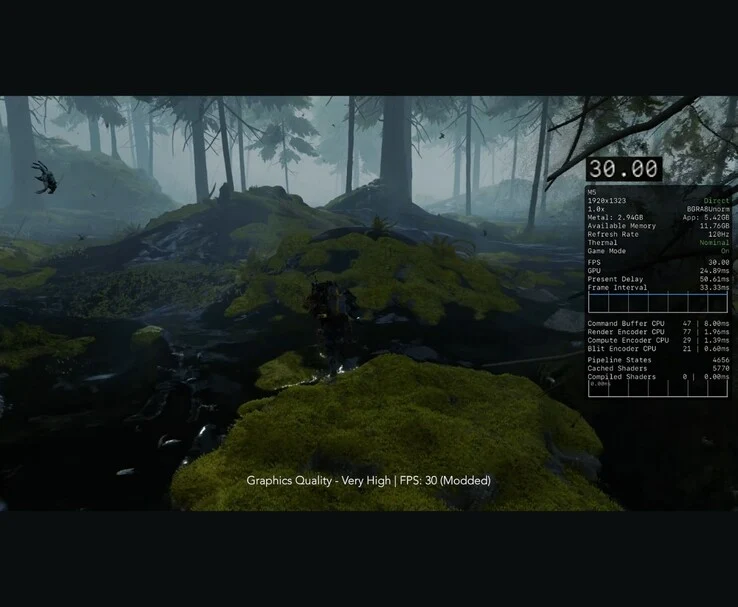 iPad Pro M5 Gaming Test: Death Stranding 1080p High Settings