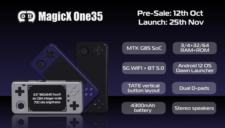 MagicX One 35: Compact Retro Gaming Handheld with PS Vita Support