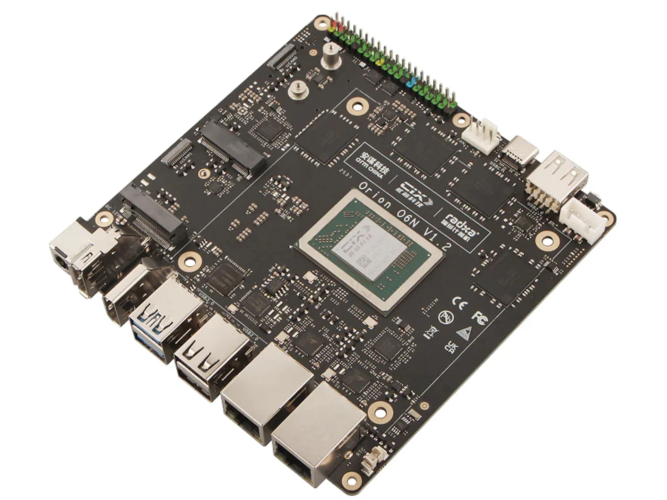 Radxa Orion O6N: High-Performance SBC with 64GB RAM and Multiple Ports