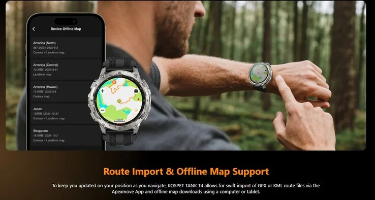 Kospet Tank M4: Affordable Garmin Fenix Alternative with Maps