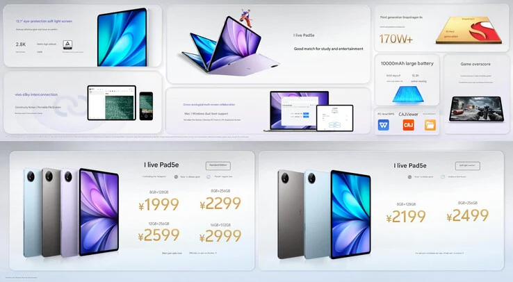 Vivo Pad 5e Launches: High-End Android Tablet with 144Hz Display