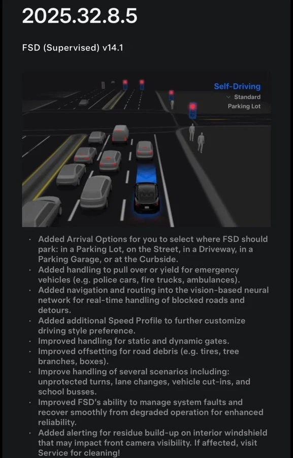 Tesla FSD 14 Launches for HW4: Sloth Mode & Parking Selection