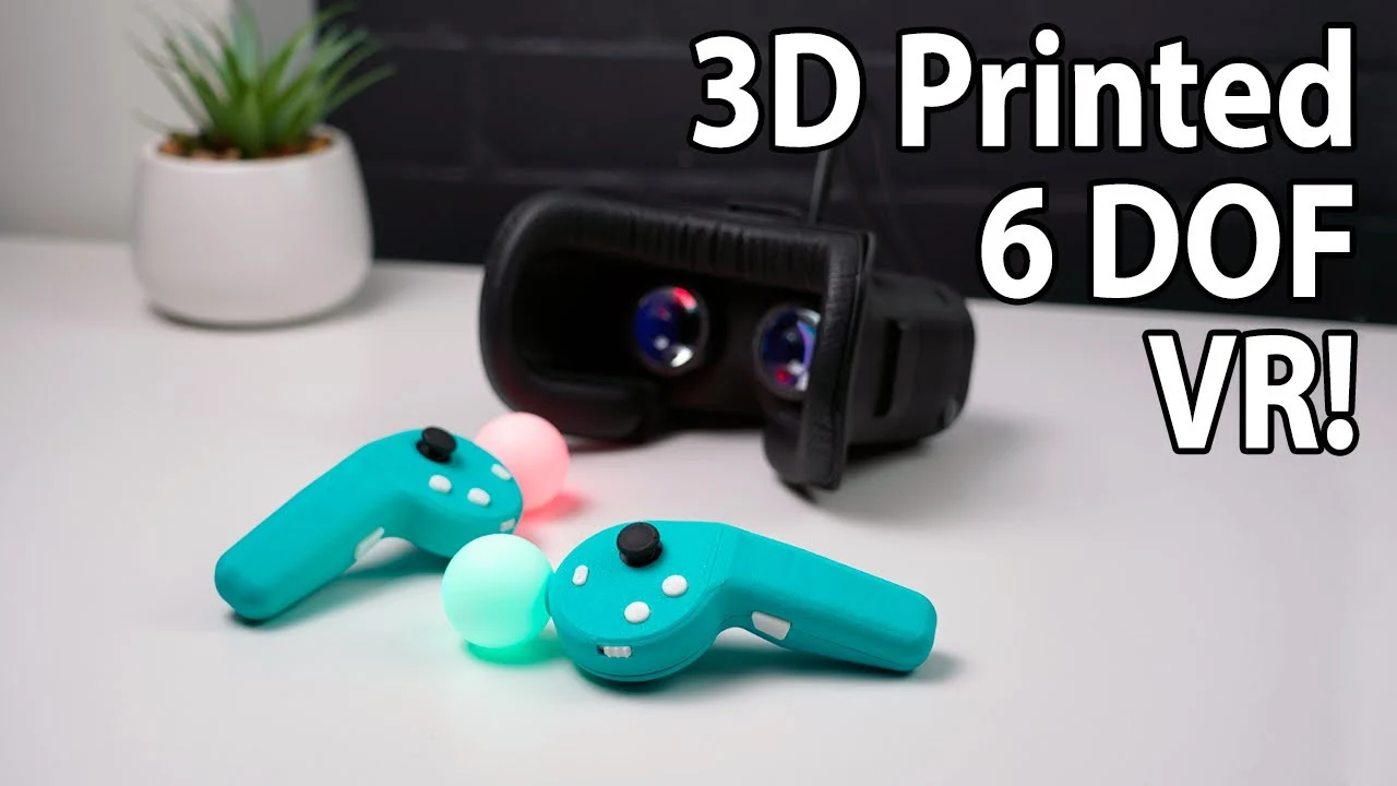 DIY Open-Source 3D-Printed VR Setup with 6 DoF and Controllers