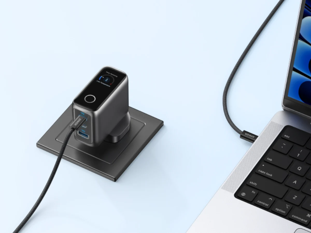 Compact Anker 100W Charger with Display Now Available in UK