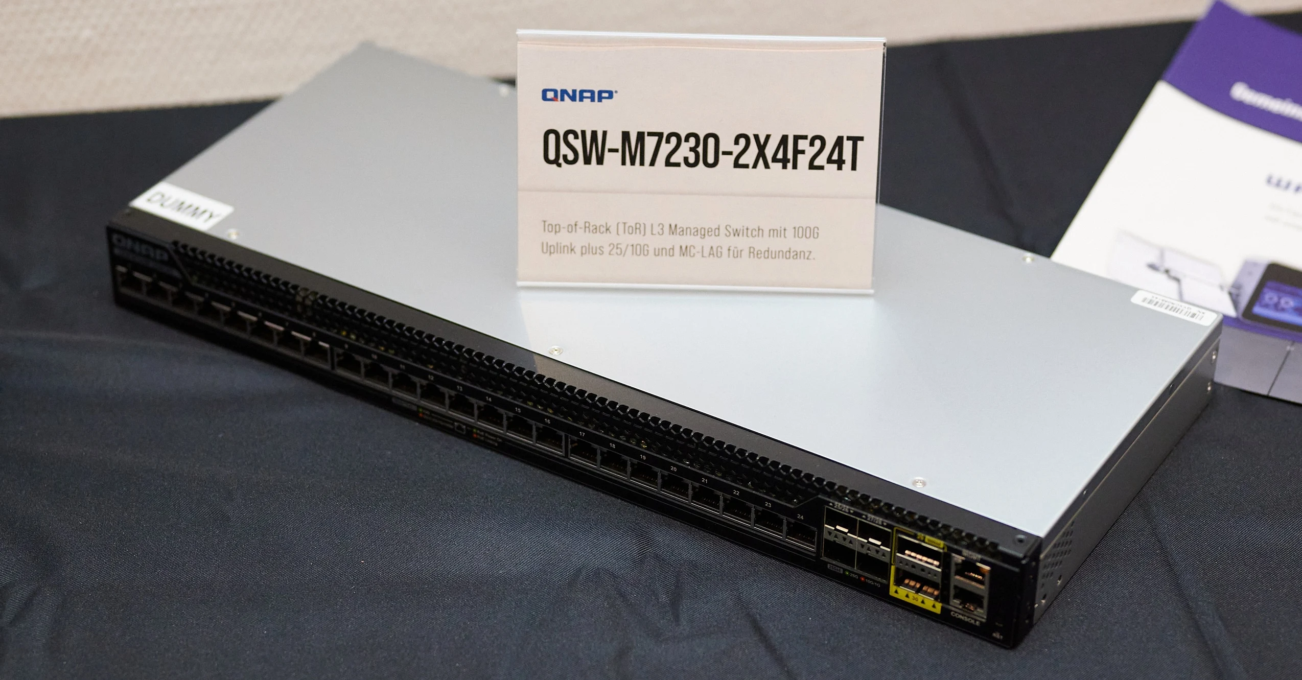 QNAP Compact Top-of-Rack Switch with 10GbE, 25GbE, 100GbE